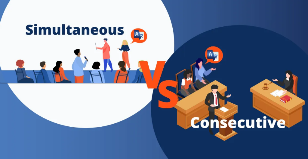 Simultaneous vs consecutive interpreting